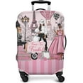 thumbnail image 1 of Housse de Valise de Voyage Housse de Protection pour Valise Convient aux Roues de Valise de 18 à 32 Pouces Housse à Motifs pour Articles Liés au Voyage Housse de Valise Florale Housse de Valise Élastique Housse de Valise Anti-Rayures Ensemble de Trois Pièces, 1 of 5