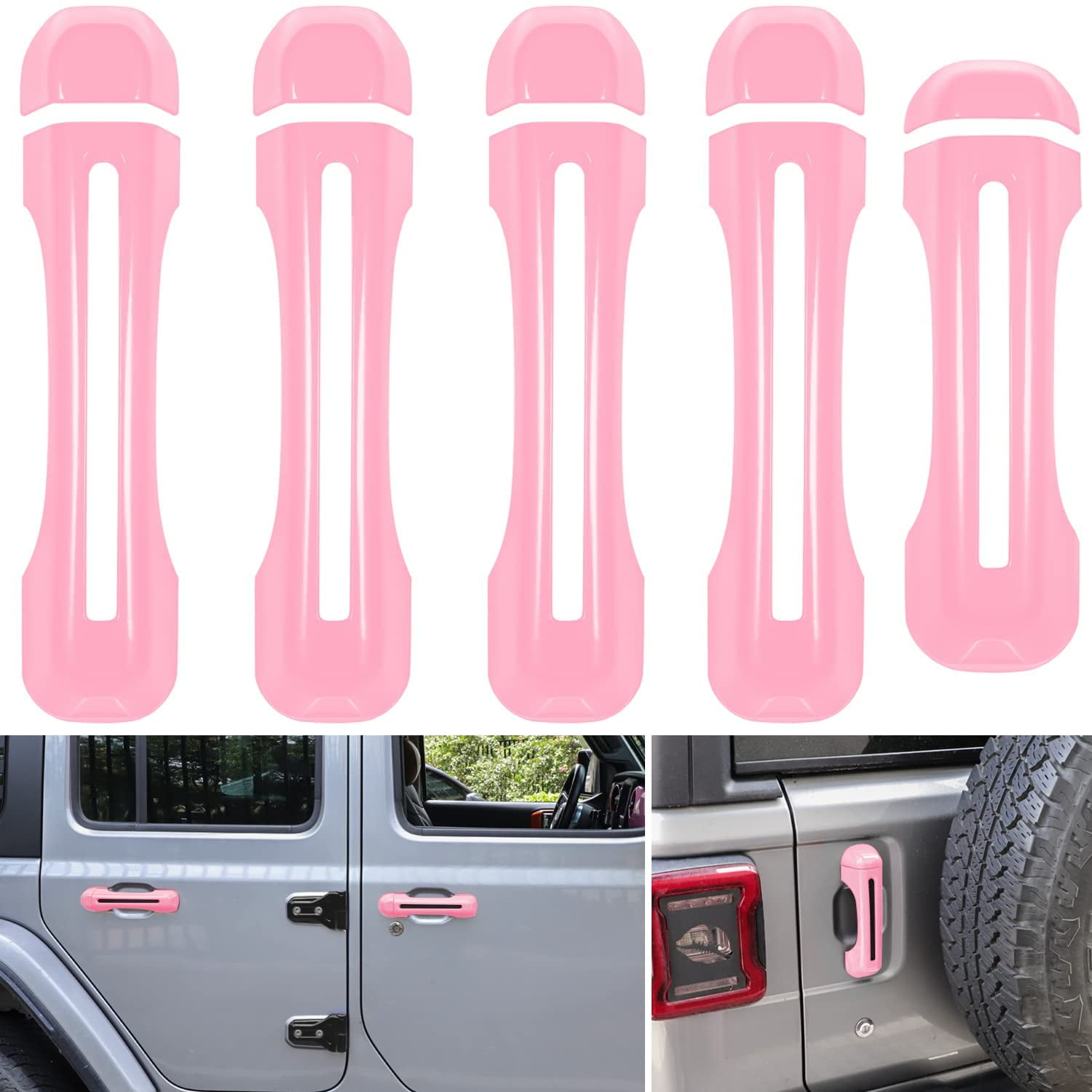 Pink Door Handle Inserts Cover Kit & Tailgate Handle Cover for 2018-2021 Jeep  Wrangler JL JLU Cover Trim Exterior | Walmart Canada
