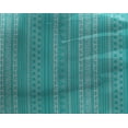 thumbnail image 4 of oneOone Georgette Viscose Turquoise Blue Fabric Ethnic Block Craft Projects Decor Fabric Printed By The Yard 42 Inch Wide, 4 of 4