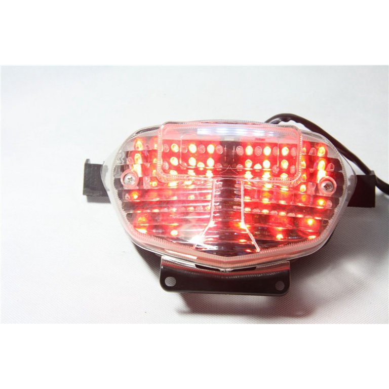 HTT Motorcycle Smoke Led Tail Light Brake Light with Integrated