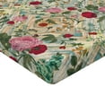 thumbnail image 4 of Ambesonne Flowers Fitted Sheet, Victorian Floral Pattern, Twin XL Size, Pink and Multicolor, 4 of 5