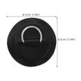 thumbnail image 2 of DEEPCRAFF 4Pack Black Paddle Board Buckle D Shaped for Inflatable Boats Surfboards SUP Paddle Boards, 2 of 6