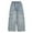 Blue, variant on Baggy Jeans Kids High Elastic Waisted Drawstring Wide Leg High Waist Denim Pants Baggy Denim for Tween Girls 10-11 Years Jeans Boys