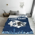 thumbnail image 2 of Custom Indianapolis Blanket Personalized Throw Blankets Name and Number for Men Women Boy Football Style Decor Gifts, 2 of 6
