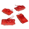 thumbnail image 4 of Tanques antiaéreos Toy BMC Classic Payton, 4 unidades, de plástico rojo, 4 of 6