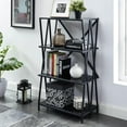 thumbnail image 4 of Furniture of America Vorsko Industrial Metal 4-Shelf Bookcase in Black, 4 of 6