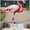 thumbnail image 2 of Orinice Pink Flamingo Tapestry Wall Hanging Oil Painting Wall Tapestry Home Decoration Wall Tapestries  Multicolor 40x30inch, 2 of 6