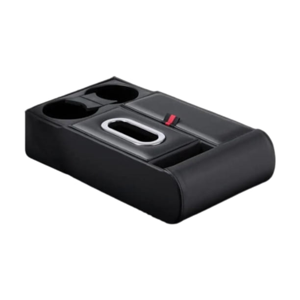 Caja de almacenamiento para reposabrazos de coche, organizador de consola central, práctico y práctico portavasos A
