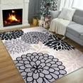 thumbnail image 2 of TWINNIS Area Rugs Floral Boho Rug Floor Carpet for Living Room Bedroom,4'x6',Gray, 2 of 7