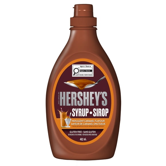HERSHEY'S Sirop au Caramel, Sans gluten, 462 ml