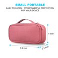 thumbnail image 4 of Bolsa organizadora de cables de viaje Lacdo Electronic Pink, 4 of 7
