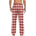 thumbnail image 4 of yillto Men's Pajama Pants Plaid Pjs Loungewear Pants Soft Bottoms with Pockets Drawstring S-XXXL, 4 of 6