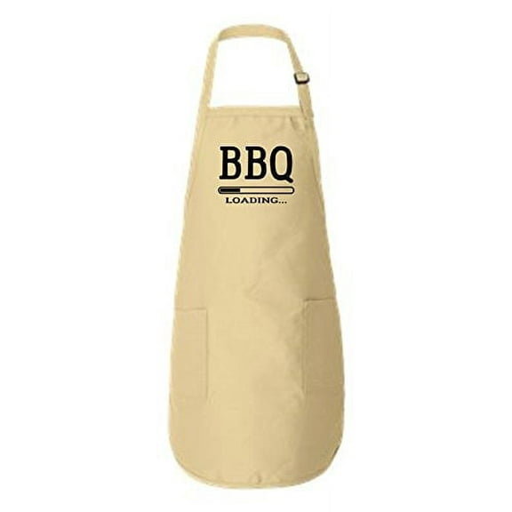 BBQ Loading Full-Length Apron with Pockets Natural One Size