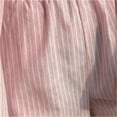 thumbnail image 6 of LYMAYTER Women's Fashion 2-Piece Set‌ Long Sleeve Button Shirt & Shorts Casual Striped Outfit S-XL, 6 of 7