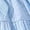Z#H Blue, variant on Girl's Boho A Line Party Sleeveless Off Shoulder Belt Dress, Size 10 to 11 Years