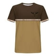 thumbnail image 4 of Wancir Western T Shirts for Men Short Sleeve Vintage Western Aztec Shirts Retro Deer Reindeer Graphic Tee, 4 of 5