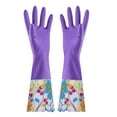 thumbnail image 2 of Antqov Cleaning Gloves, Large Non-Slip Dishwashing Gloves for Women Reusable Household Dish Gloves for Kicthen, Bathroom, Cleaning Tools, 2 of 5