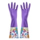 thumbnail image 1 of Guantes de limpieza Wamans para lavavajillas, 1 par de guantes de goma reutilizables de PVC, impermeables, con puños largos, antideslizantes para el hogar., 1 of 5