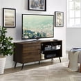 thumbnail image 2 of Pemberly Row 52" TV Stand with Black Legs in Dark Walnut, 2 of 4