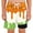 Orange, variant on Elara Kids Ice Cream Print Athletic Shorts – Unisex Summer Active Shorts for Boys & Girls, Lightweight Play Shorts Ages 2-14 Beige 100