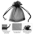 thumbnail image 4 of 100PCS Organza Bags for Jewelry Party Wedding Favor Party Festival Candy, Drawstring Organza Gift Jewelry Pouches 3x4 Inch, 4 of 8