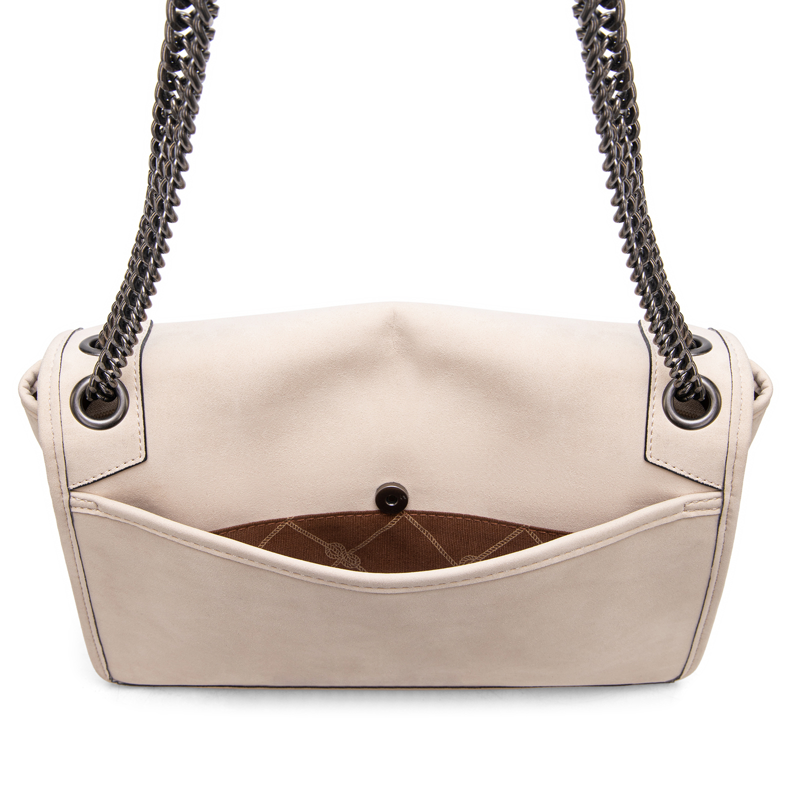 Wrangler Shoulder Bag for Women Retro Purses and Handbags Crossbody Bags with Chain Strap, Beige
