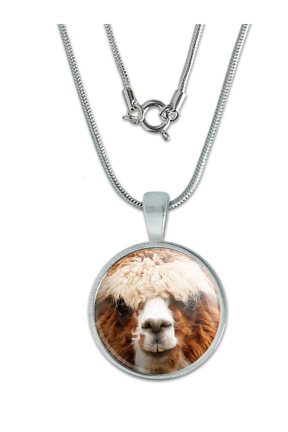 Brown Alpaca Small Pendant