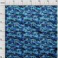 thumbnail image 3 of oneOone Cotton Jersey Blue Fabric Abstract Sewing Craft Projects Fabric Prints By Yard 58 Inch Wide, 3 of 4