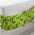 thumbnail image 2 of Forest Bed Skirt, Woodland Tree Pine Oak Maple Willow Birch Nature Foliage Nursery Childish, Elastic Bedskirt Dust Ruffle Wrap Around for Bedding Decor, 4 Sizes, Emerald Pale Green, by Ambesonne, 2 of 2