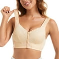 thumbnail image 1 of MIASHUI Bras for Women Front Side Buckle Lace Edge without Steel Ring Movement Seamless Gathering Adjustment Yoga Sleep Large Bra, 1 of 5