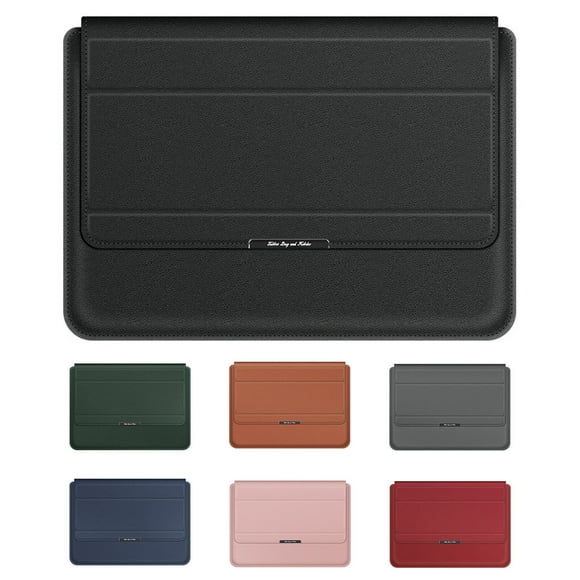 Laptop Sleeve, 13/14 Inch 3 in1 Laptop Sleeve Case Waterproof PVC Foldable Stand Wrist Rest Protective Notebook Cover Bag