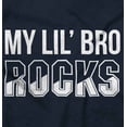 thumbnail image 2 of My Lil Bro Rocks Cute Brother Toddler Boy Girl T Shirt Infant Toddler Brisco Brands 3T, 2 of 6