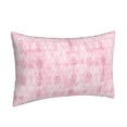 thumbnail image 2 of YFYANG Super Soft Rectangular Plush Cushion Cover (Without Pillow Insert), Pink Diamond Pattern Comfort and Non-Pilling Hidden Zip Bedroom Sofa Pillowcases, 14"x20", 2 of 9