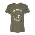 thumbnail image 2 of Wild Bobby, Can't Work Today My Arm Is In A Cast, Fishing, Men Premium Tri Blend Tee, Military Green, X-Large, 2 of 5