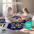 thumbnail image 4 of ODIKA 2'x3' Machine Washable Non-Slip Area Rug, Badge Household Entryway Supporter Memorabilia Decoration High Traffic Rug, Blue, 669489, 4 of 5