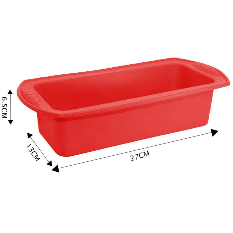 KEYFIVE 2 Pack Silicone Bread Pans For Baking, 9x5 Inch Silicone