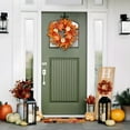thumbnail image 6 of BNNG Fall Wreaths for Front Door, Autumn Wreath with Berry Pumpkin, Maple Leaves, Thanksgiving Harvest Halloween Festival Decorations Indoor and Outdoor, 6 of 9
