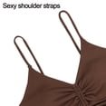 thumbnail image 5 of Traje de baño vintage de dos piezas para mujer, bikini retro de cintura alta fruncido con cuello halter y trajes de baño inferiores para mujer, 5 of 5