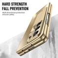 thumbnail image 5 of Dteck Case for Samsung Galaxy Z Fold 6,Luxury Case Built-in Front Screen Protector Shockproof Stand Cover for Galaxy Z Fold 6 5G,Gold, 5 of 7