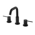 thumbnail image 2 of Versace 8. in Widespread 2-Handle Brass Bathroom Faucet in Matte Black, 2 of 15