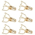 thumbnail image 2 of Binder Clips, Paper Clamps Hollowed 100pcs Strong Clamping Force  For Home Gold,Rose Gold, 2 of 8