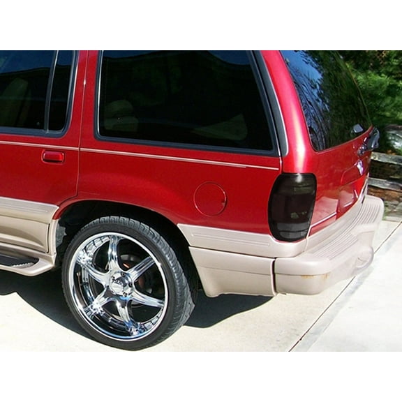 Rvinyl Tail Light Tint Covers Compatible with Mercury Mountaineer 1998-2001 - Matte Smoke