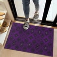 thumbnail image 2 of Purple Black Ornament Eye Pattern Door Rugs,Washable Non Slip Door Mats Indoor,Decorative Door Mats,Entry Mat Indoor for Entrance,Bedroom,Kitchen,Bathroom,20"x32", 2 of 6