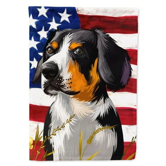 Bandiera Americana Per Cane Razza Sarplaninac – Caroline's Treasures, 28x40 Cm, Doppia Faccia, In Tela, Con Manica Per Asta, Prodotta Negli USA - 4