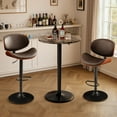 thumbnail image 6 of Homall 2 Pieces Bar Table Height Adjustable Bistro Pub Table Cocktail Round Table with Metal Base, Faux Marble/Black, 6 of 7