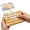 Yellow, variant on 26-Key Fidget Keyboard Keychain, Portable Stress Relief Mini Keyboard Desk Accessory for Office