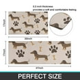 thumbnail image 7 of Dachshund and Paws Kitchen Rugs Sets Of 2,Anti Fatigue Kitchen Mat Rugs Non Slip Washable,Decorative Kitchen Floor Mats for Kitchen,Sink,Laundry,17"x30"+17"x47", 7 of 7