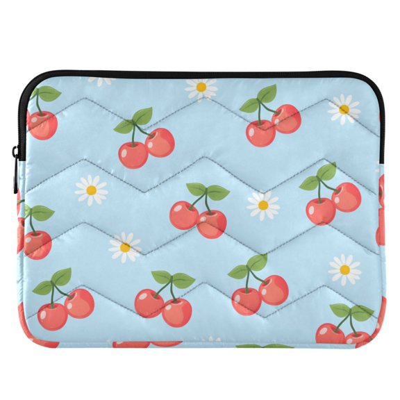 ALAZA Cherry Daisy Floral Pattern Laptop Sleeve Case for 13-14 Inch Computer Cover Bag Medium