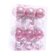 thumbnail image 3 of Adornos de bolas navideñas irrompibles perfecl 24 piezas Rosa claro, 3 of 8