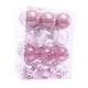 thumbnail image 2 of Juego de 24 adornos navideños para árbol de Navidad. Rosa claro, 2 of 9